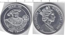 Продать Монеты Гибралтар 1 крона 2009 Серебро