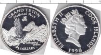 Продать Монеты Острова Кука 2 доллара 1998 Серебро