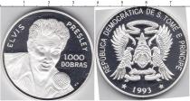 Продать Монеты Сан-Томе и Принсипи 1000 добрас 1993 Серебро