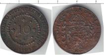 Продать Монеты Бразилия 10 рейс 1824 Медь