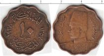 Продать Монеты Египет 10 миллим 1928 Медь