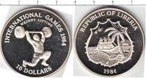 Продать Монеты Либерия 10 долларов 1984 Медно-никель
