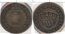 Продать Монеты Берн 20 крейцеров 1756 Серебро