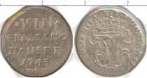 Продать Монеты Дания 8 скиллингов 1763 Серебро