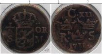 Продать Монеты Швеция 1/6 скиллинга 1718 Медь