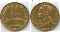 Продать Монеты Сомали 20 франков 1952 