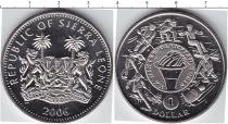 Продать Монеты Сьерра-Леоне 1 доллар 2006 Медно-никель