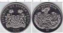 Продать Монеты Сьерра-Леоне 1 доллар 2002 Медно-никель