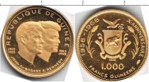 Продать Монеты Гвинея 1000 франков 1968 Золото