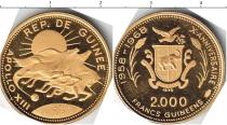 Продать Монеты Гвинея 2000 франков 1970 Золото