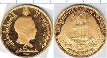 Продать Монеты Иордания 5 динар 1389 Золото
