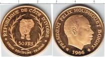 Продать Монеты Кот-д`Ивуар 50 франков 1966 Золото