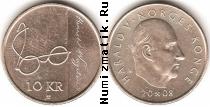 Продать Монеты Норвегия 10 крон 2008 