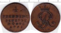 Продать Монеты Брауншвайг-Люнебург-Каленберг-Ганновер 4 пфеннига 1796 Медь