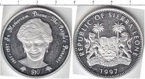 Продать Монеты Сьерра-Леоне 10 долларов 1997 Серебро