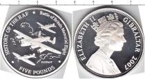 Продать Монеты Гибралтар 5 фунтов 2007 Серебро