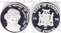 Продать Монеты Замбия 4000 квач 1998 Серебро