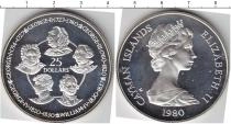 Продать Монеты Каймановы острова 25 долларов 1980 Серебро