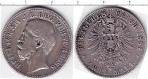 Продать Монеты Рейсс 2 марки 1884 Серебро