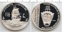 Продать Монеты Антарктика 1 1/2 евро 2004 Серебро