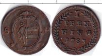 Продать Монеты Зальцбург 1 пфенниг 1783 Серебро