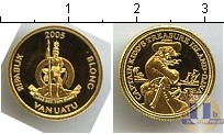 Продать Монеты Вануату 50 вату 2005 Золото