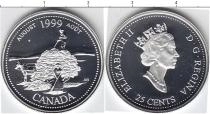 Продать Монеты Канада 25 центов 1999 Никель