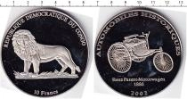 Продать Монеты Конго 10 франков 2002 Медно-никель