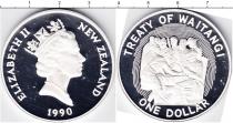Продать Монеты Новая Зеландия 1 доллар 1990 Серебро