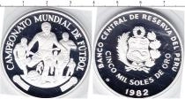 Продать Монеты Перу 5 соль 1982 Серебро