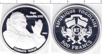 Продать Монеты Того 500 франков 2005 Серебро