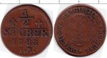 Продать Монеты Берг 1/2 стюбера 1784 Медь