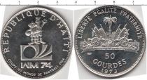 Продать Монеты Гаити 50 гурдес 1973 Серебро