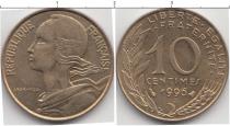 Продать Монеты Франция 10 сантим 1996 Медь