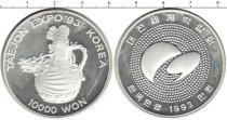 Продать Монеты Южная Корея 10000 вон 1993 Серебро
