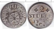 Продать Монеты Фрисландия 2 штюбера 1753 Серебро