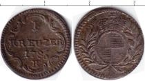 Продать Монеты Пруссия 1 крейцер 1786 Медь