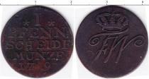 Продать Монеты Пруссия 1 пфенниг 1797 Медь