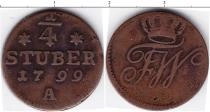 Продать Монеты Пруссия 1/4 штюбера 1802 Медь