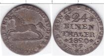 Продать Монеты Брауншвайг 1/24 талера 1820 Серебро