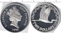 Продать Монеты Новая Зеландия 2 доллара 1990 Серебро