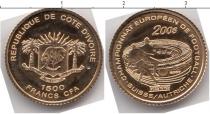Продать Монеты Кот-д`Ивуар 1500 франков 2008 Золото