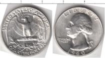 Продать Монеты США 25 центов 1964 Латунь
