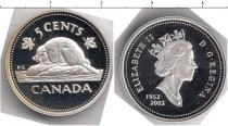 Продать Монеты Канада 5 центов 2002 Серебро