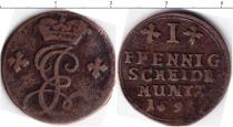 Продать Монеты Хильдесхайм 1 пфенниг 1695 Медь