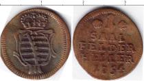 Продать Монеты Саксе-Кобург-Саалфельд 1 хеллер 1754 Медь