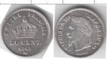Продать Монеты Франция 20 сантим 1867 Серебро