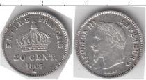 Продать Монеты Франция 20 сантим 1867 Серебро