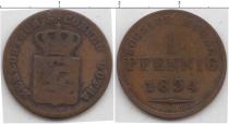 Продать Монеты Саксе-Кобург-Гота 1 пфенниг 1834 Медь