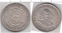 Продать Монеты ЮАР 20 рандов 1962 Серебро